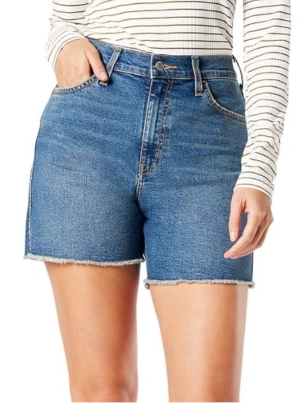 Signature by Levi Strauss & Co. Women's Heritage High Rise Shorts EUC